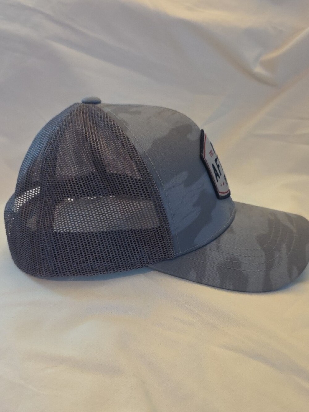 AFTCO Best Friend Mesh-Back Trucker Cap - Light Gray Blue Camo - Picture 5 of 7